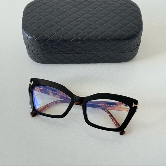 Tom Ford Accessories - New! Tom Ford TF5766-B 005 Black Designer Women's Glasses, Authentic